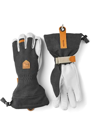 Men's Army Leather Patrol Gauntlet Ski Gloves