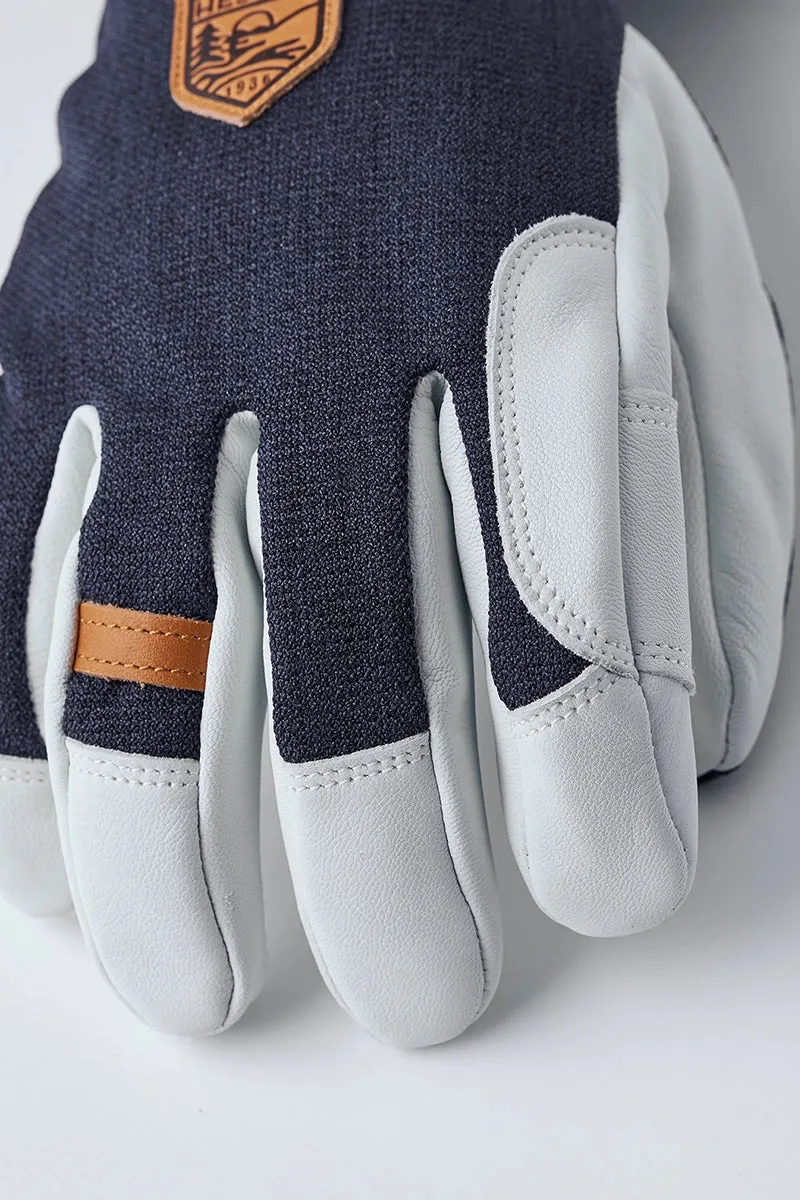 Men's Army Leather Patrol Gauntlet Ski Gloves
