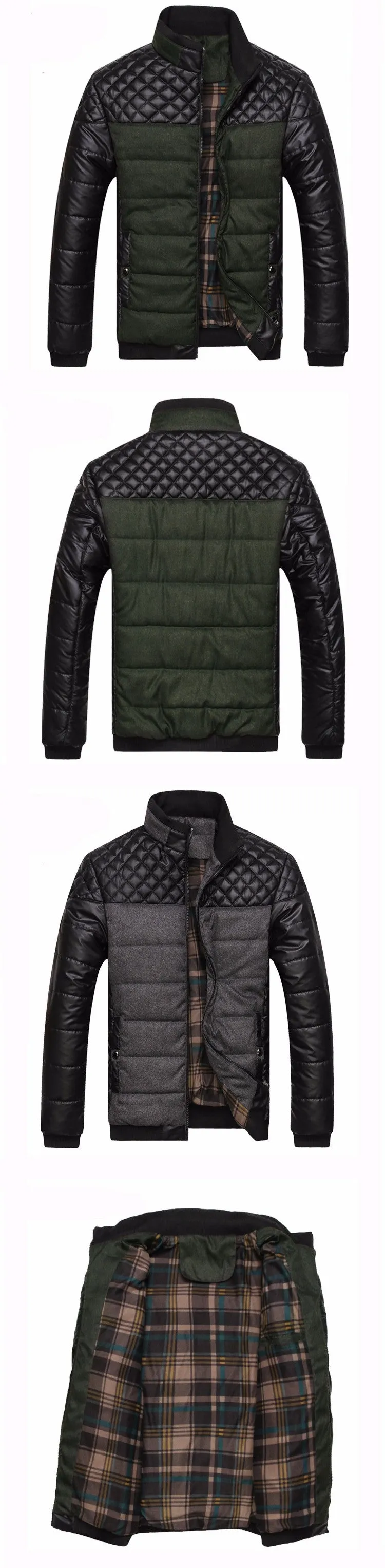 Men's Single Breasted Button Up Jacket
