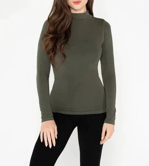 MOCK NECK L/S BAMBOO