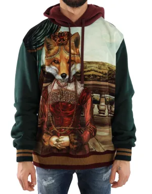 Multicolor Knitted Wool Hooded Sweater