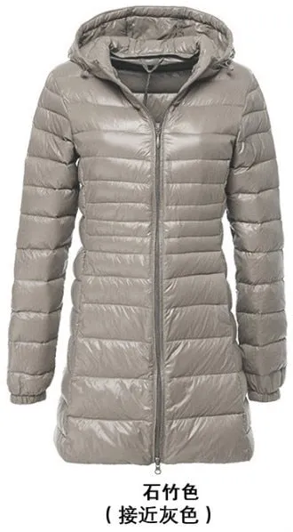 NewBang Brand 6XL 7XL Plus Long Down Jacket Women Winter Ultra Light Down Jacket Women With a Hood Down Coat Female Big Size