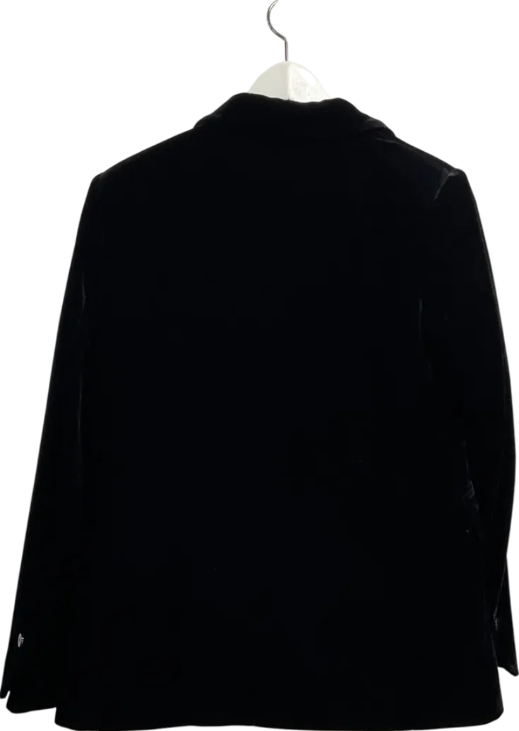 Next Black Tailored Velvet Single Breasted Blazer UK 10