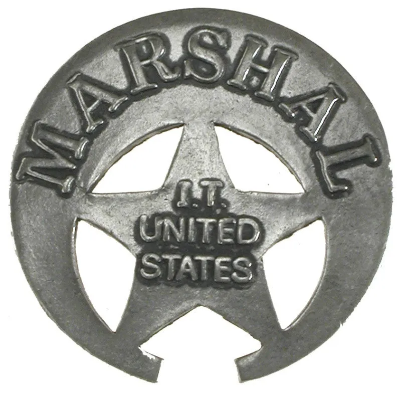 Old West Historic Replica Badge: Marshal Indian Territory Star