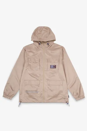 Olive Gray Good Times Ahead Nylon Jacket