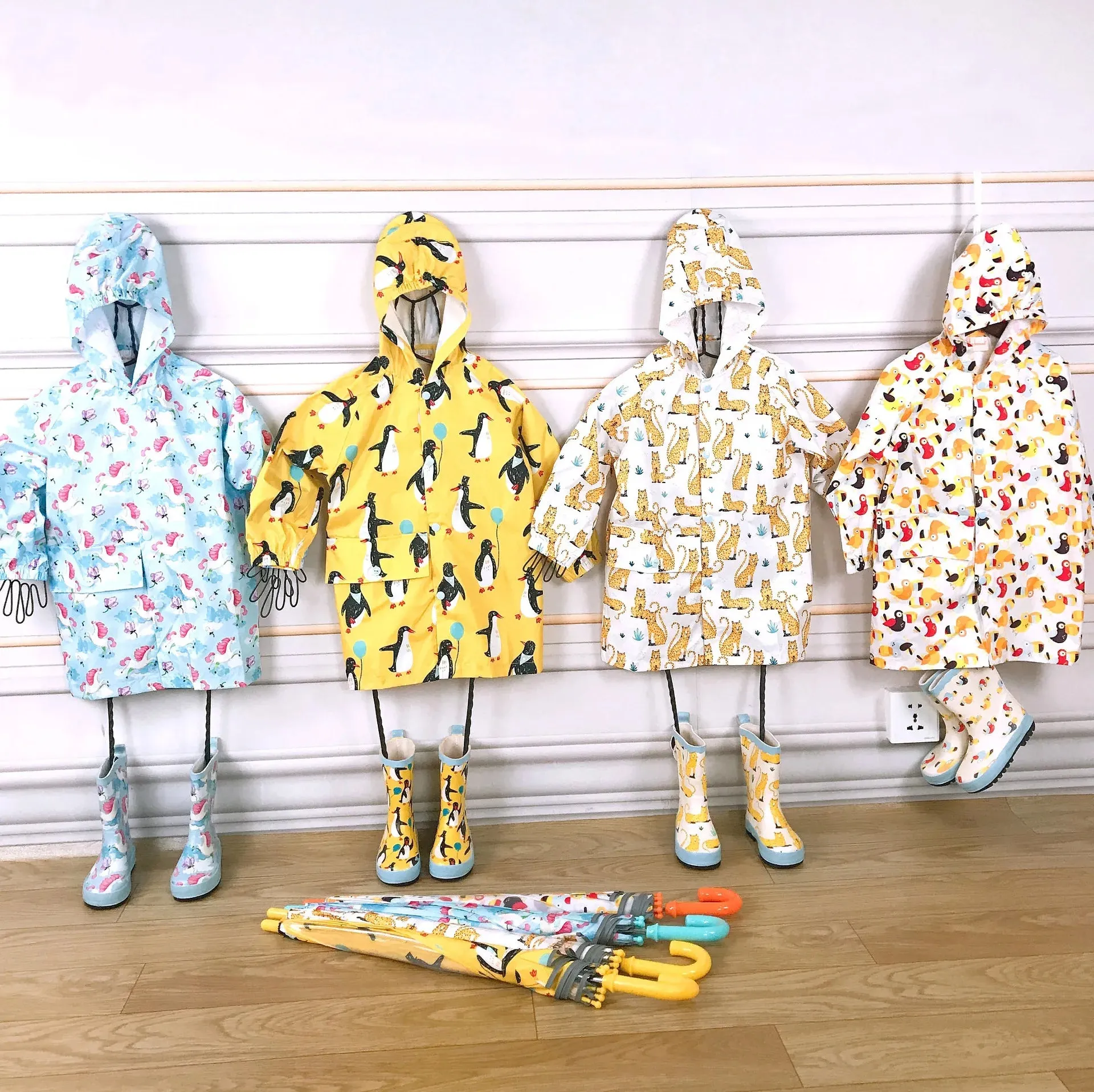 OnePoem Kids' Waterproof Hooded Jacket