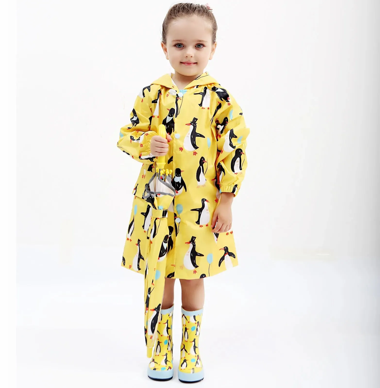 OnePoem Kids' Waterproof Hooded Jacket