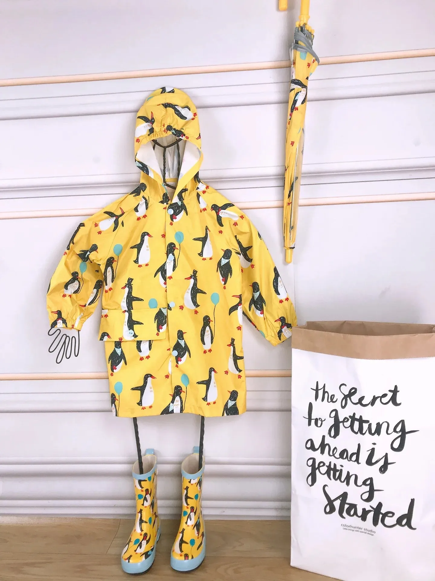 OnePoem Kids' Waterproof Hooded Jacket