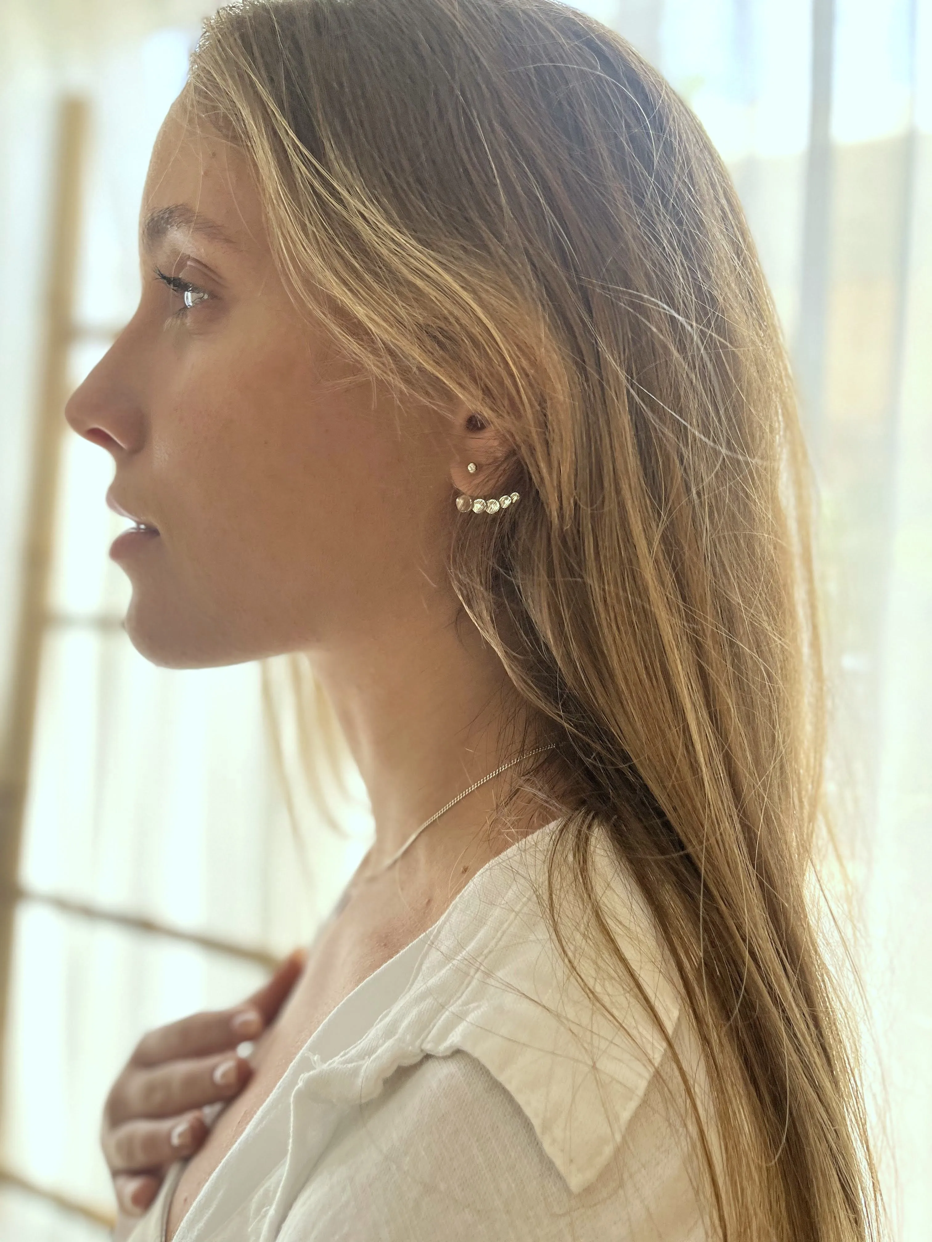 Organic Gold Ear Jacket