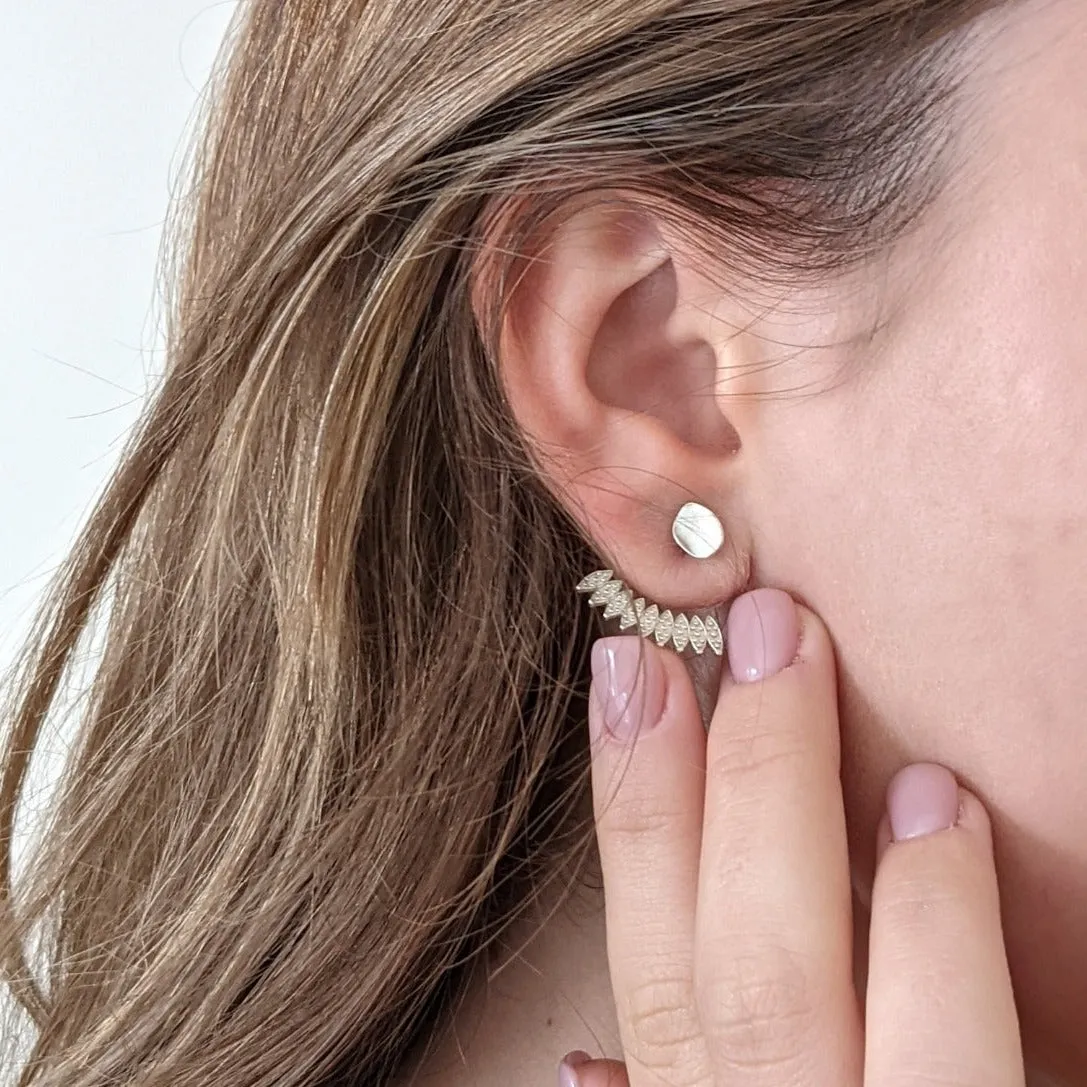 Organic Post Silver Ear Jacket