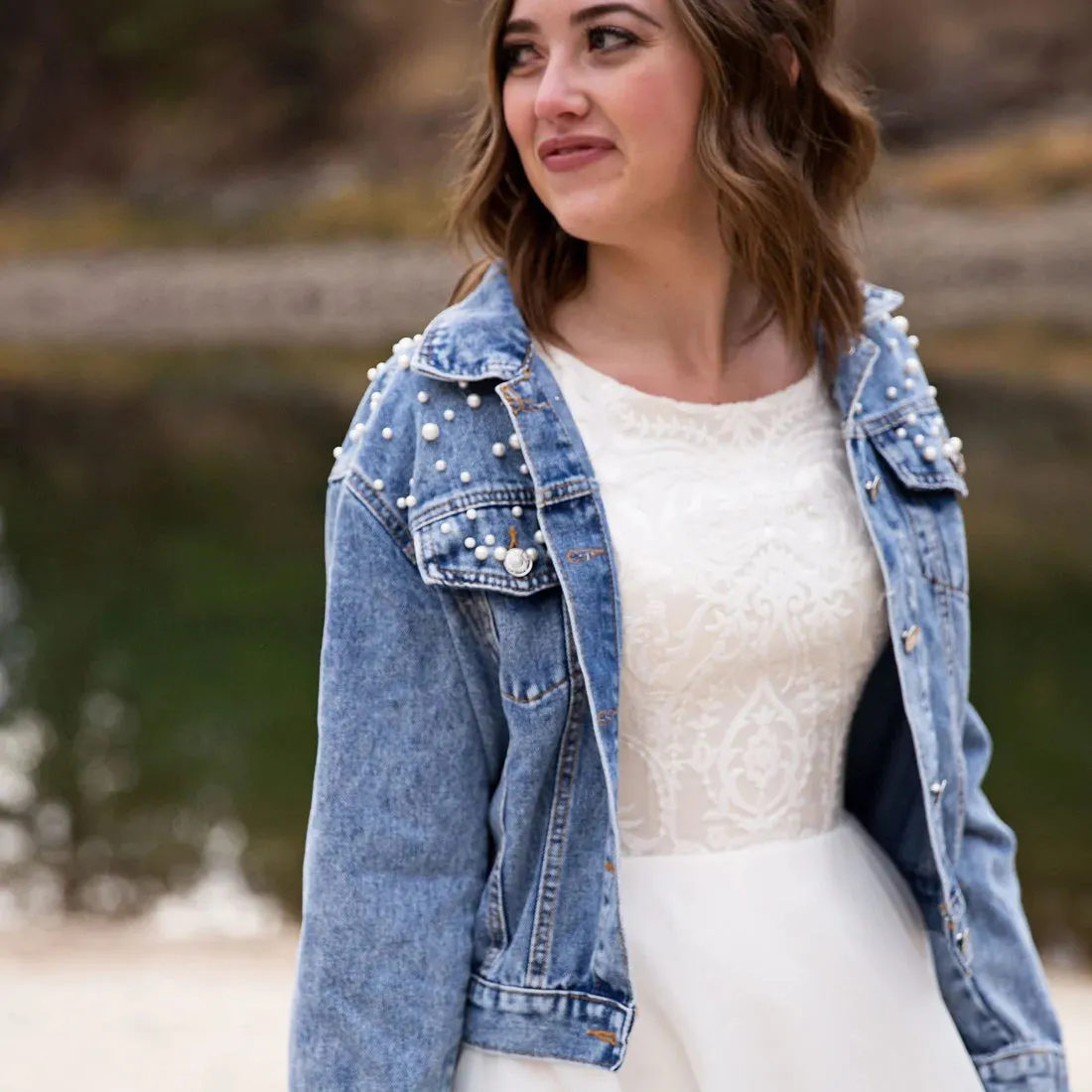 Pearl Denim Jacket - Customizable