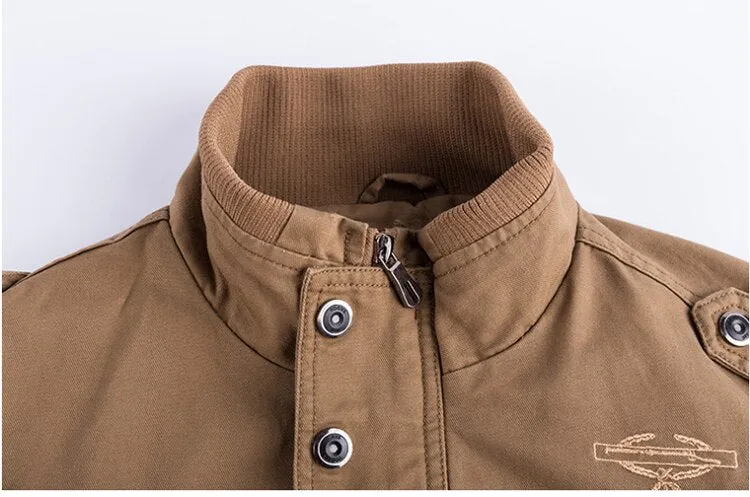 plus size bomber jacket tactical jacket men military coat Army Green High quality clothes 2019 casual pilot jacket Cargo Flight