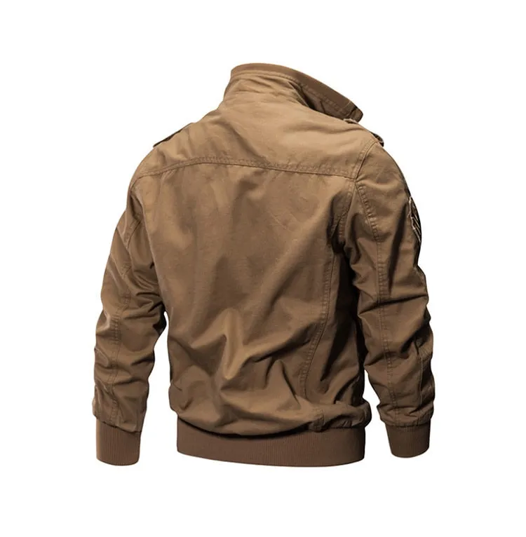 plus size bomber jacket tactical jacket men military coat Army Green High quality clothes 2019 casual pilot jacket Cargo Flight