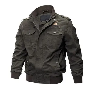 plus size bomber jacket tactical jacket men military coat Army Green High quality clothes 2019 casual pilot jacket Cargo Flight