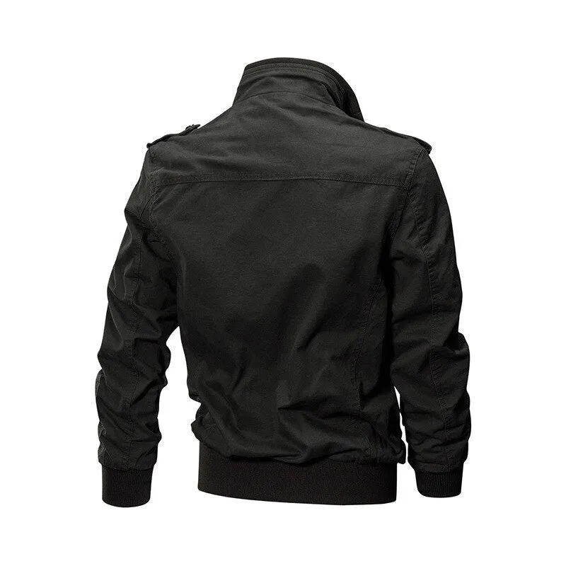 plus size bomber jacket tactical jacket men military coat Army Green High quality clothes 2019 casual pilot jacket Cargo Flight