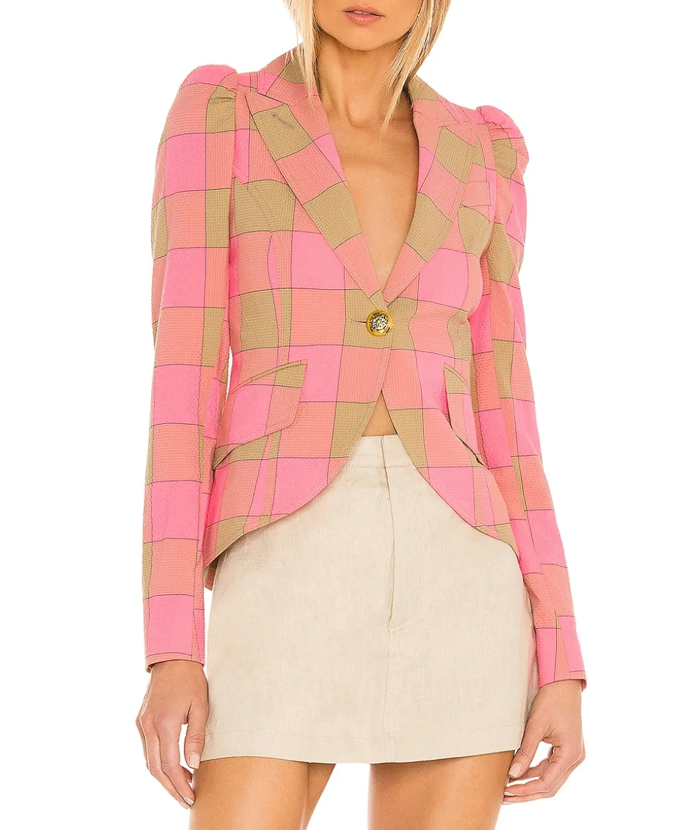 POUF SLEEVE ONE BUTTON BLAZER