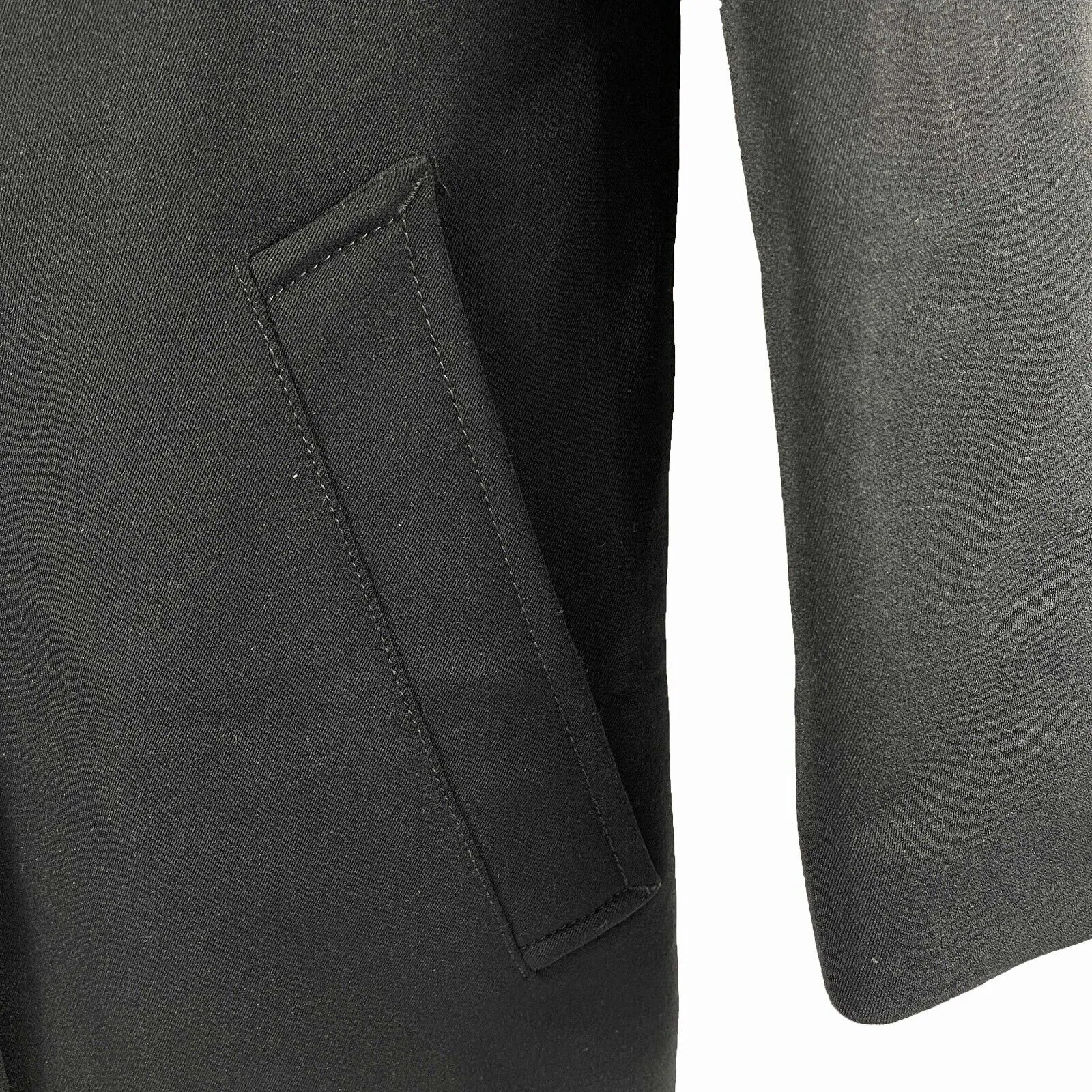 Prada - Nylon Double Pocket Long Overcoat Jacket - Black - 38 US 2