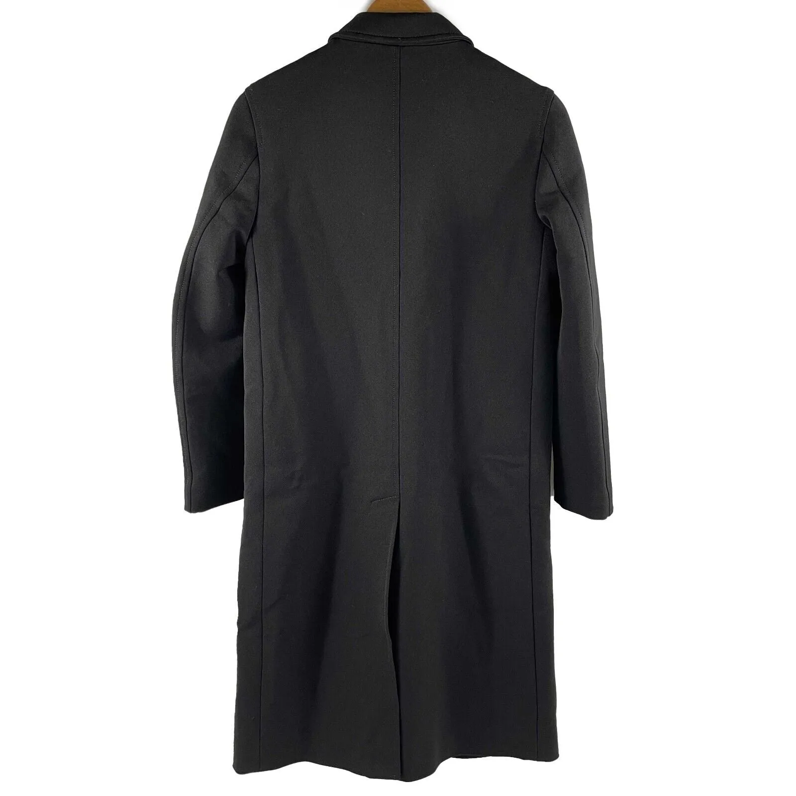 Prada - Nylon Double Pocket Long Overcoat Jacket - Black - 38 US 2