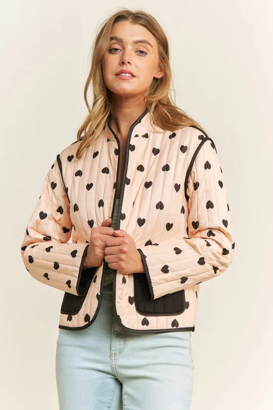 Quilted Heart Lightweight Jacket