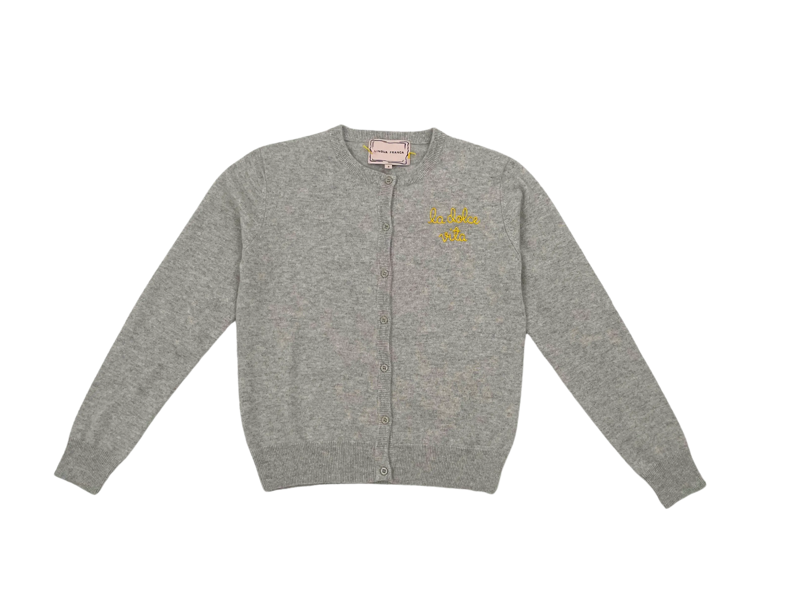 "La Dolce Vita" Cardigan in Smoke