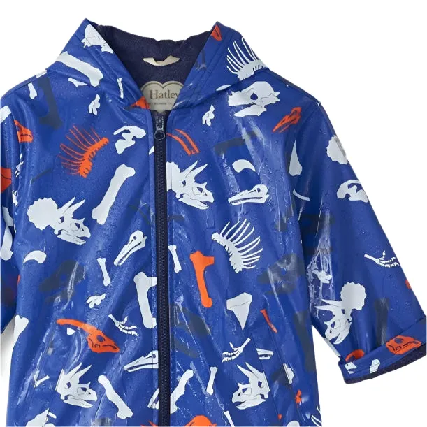 Rain Jacket - Colour Changing Dino Fossils