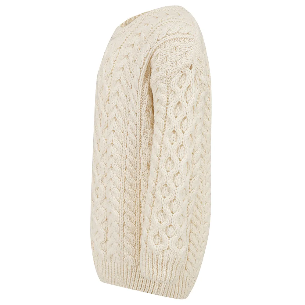 [Re:Coat] Cadogan Supersoft Merino Children's Sweater - Cream (5-6y)