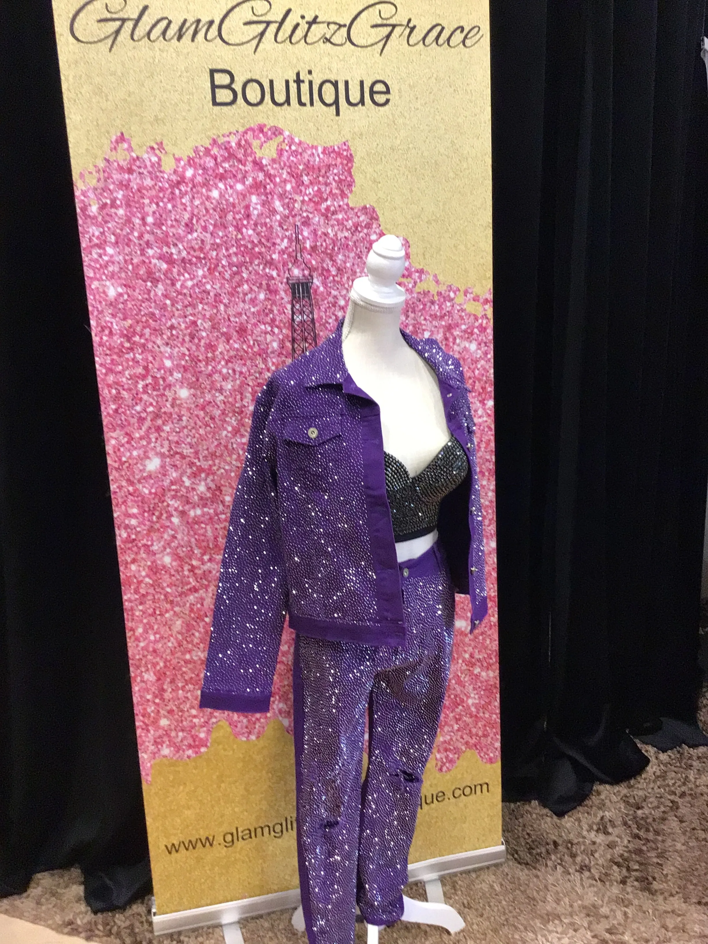 Rhinestone long sleeve Jacket