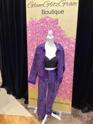 Rhinestone long sleeve Jacket