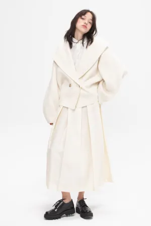 Shawl Lapel Cardigan, Milk