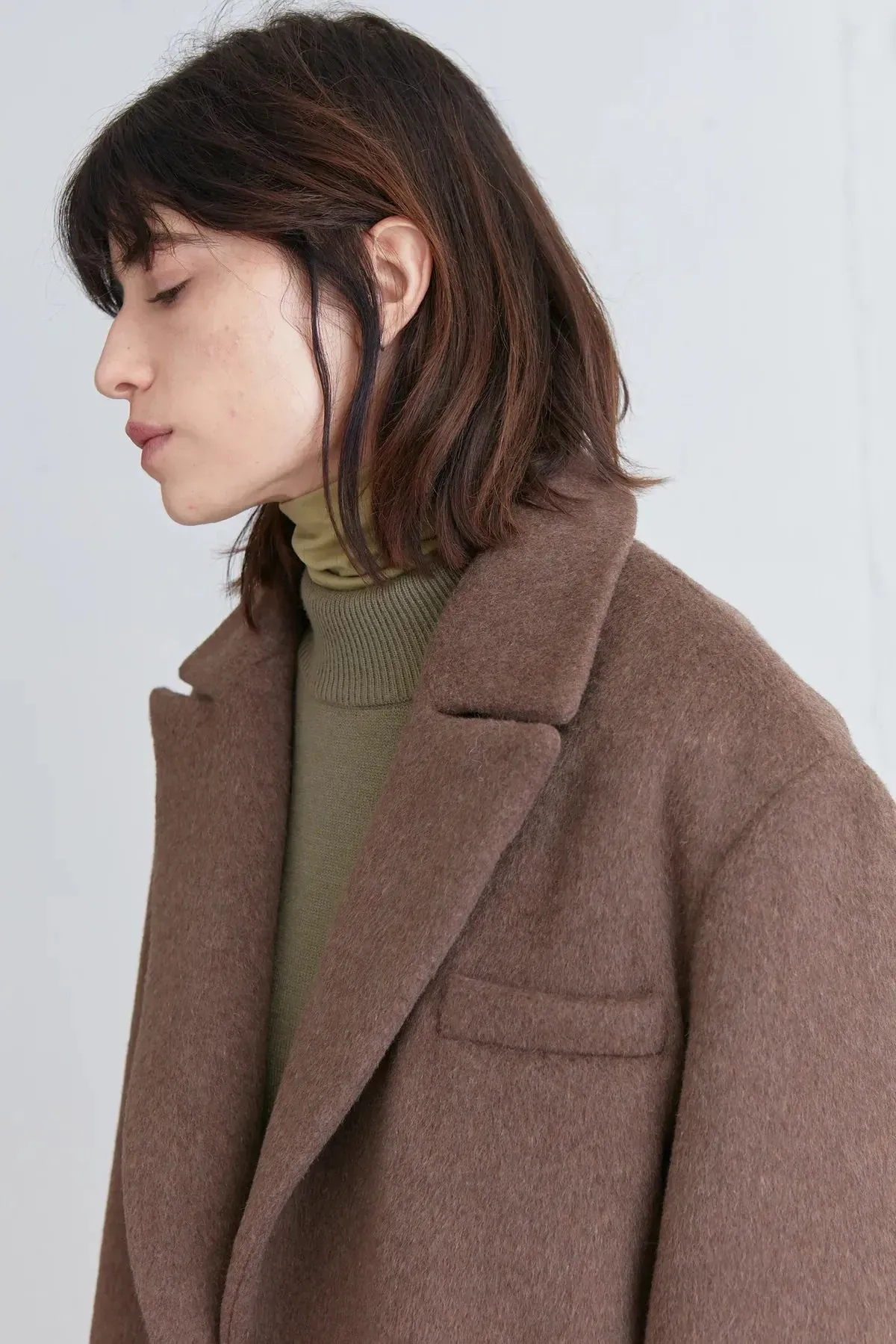 Short Wool Blend Coat