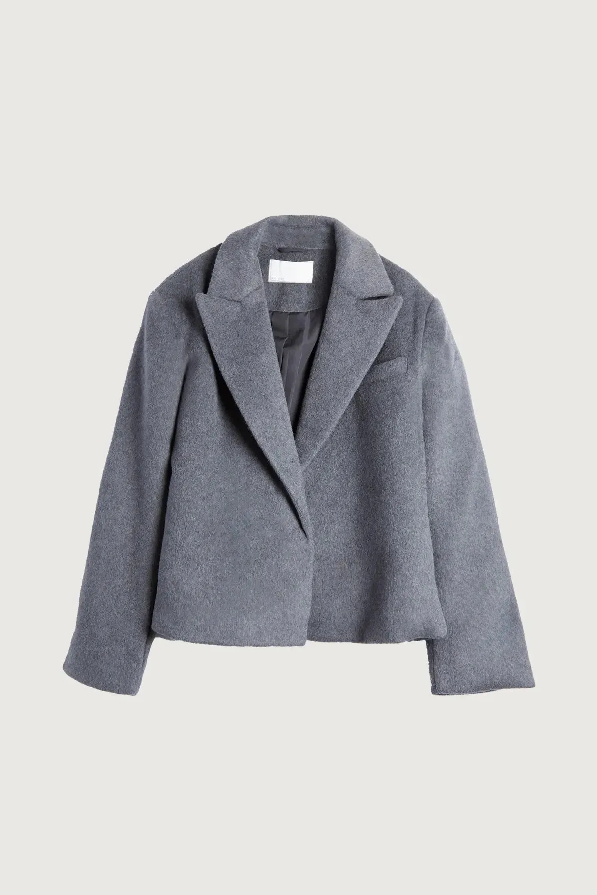 Short Wool Blend Coat