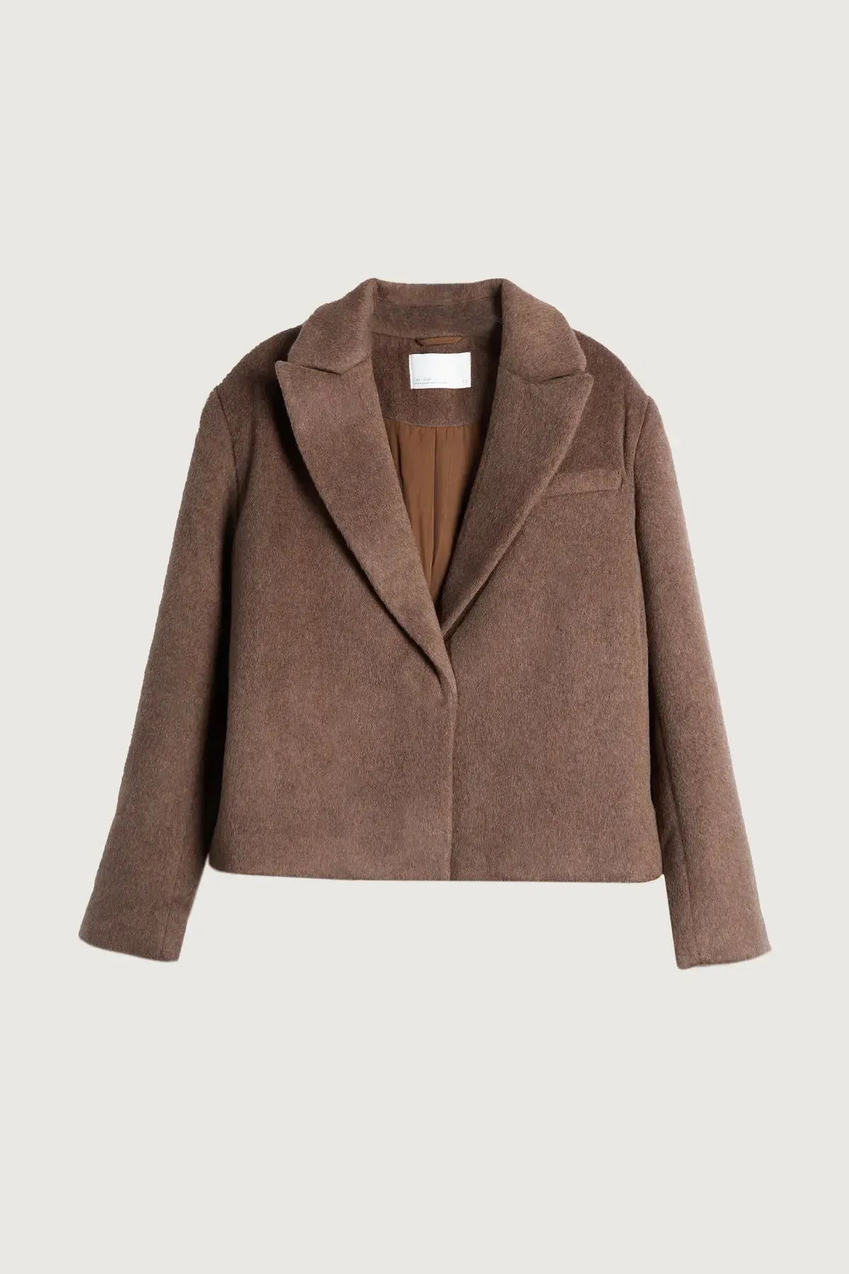 Short Wool Blend Coat