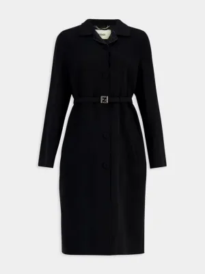 Single-breasted Midi Overcoat