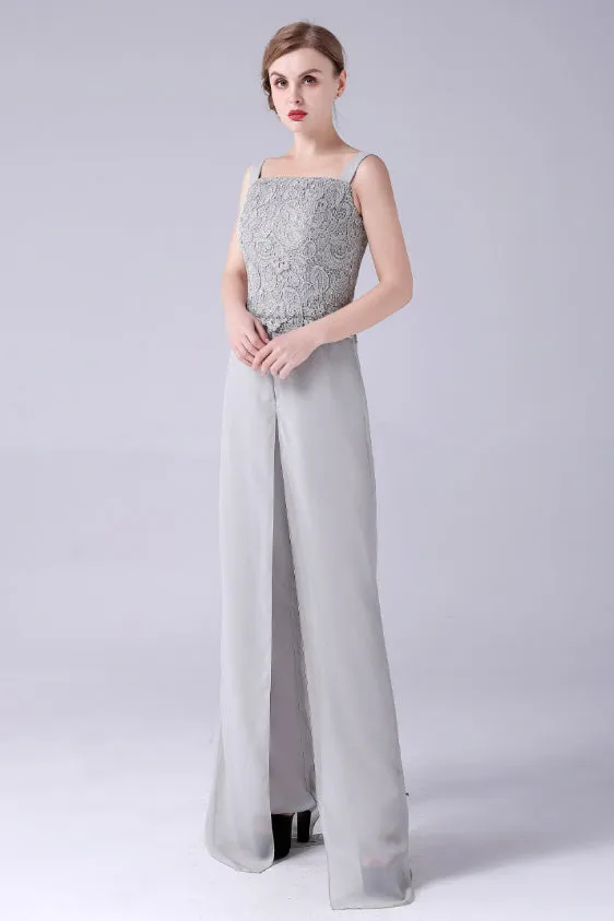 Sleeveless Lace Strap Backless Vintage modest mother's dress
