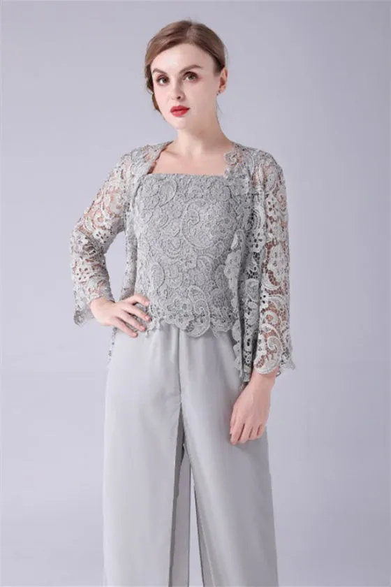 Sleeveless Lace Strap Backless Vintage modest mother's dress