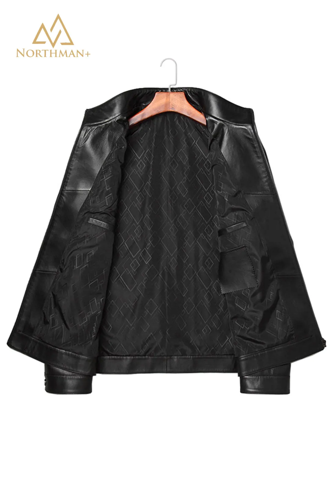 Slim leather jackets for men