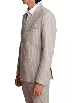 Soho Jacket - Tan White Stripe