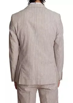 Soho Jacket - Tan White Stripe