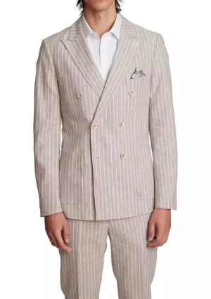 Soho Jacket - Tan White Stripe