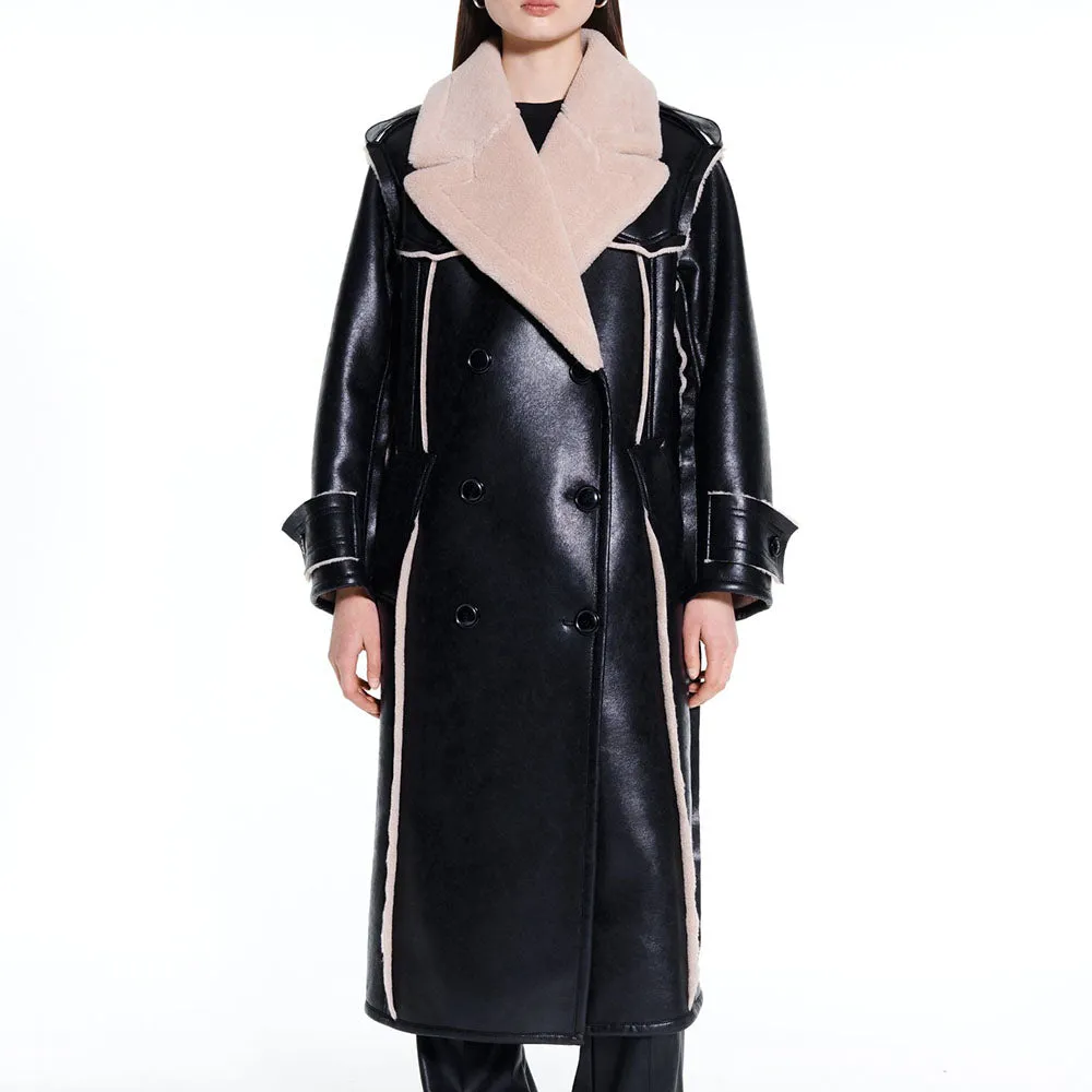 Stand Studio Frankie Coat Black/Beige