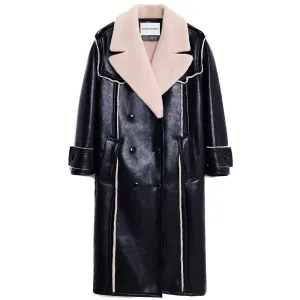 Stand Studio Frankie Coat Black/Beige