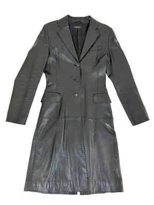 Strenesse Lamb Nappa Whipstitch Coat*