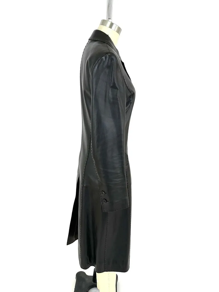 Strenesse Lamb Nappa Whipstitch Coat*