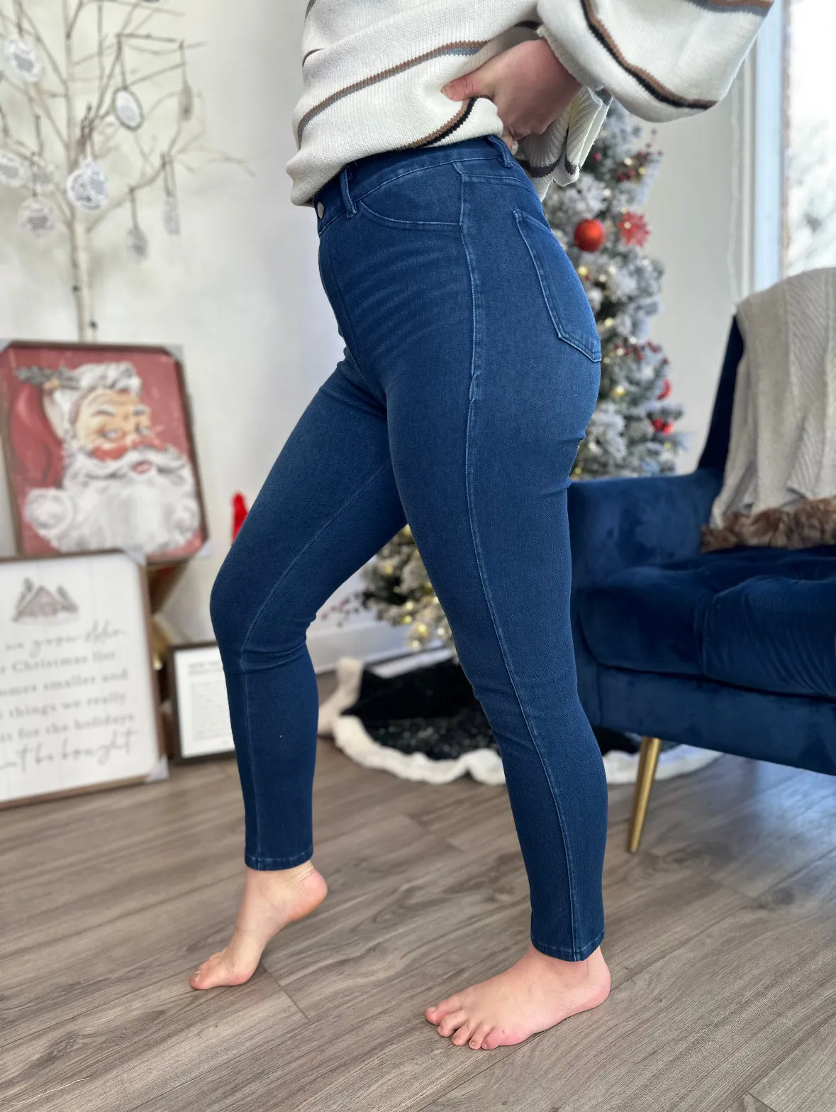 Stretch Denim Pants S - 3X
