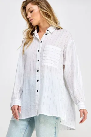 Striped Lightweight Button Down