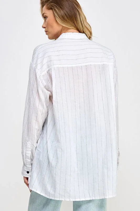 Striped Lightweight Button Down