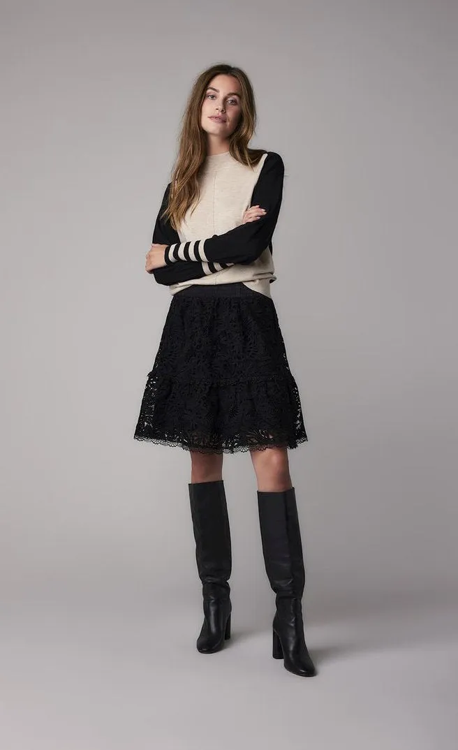 Summum Colorblock Wool Blend Sweater