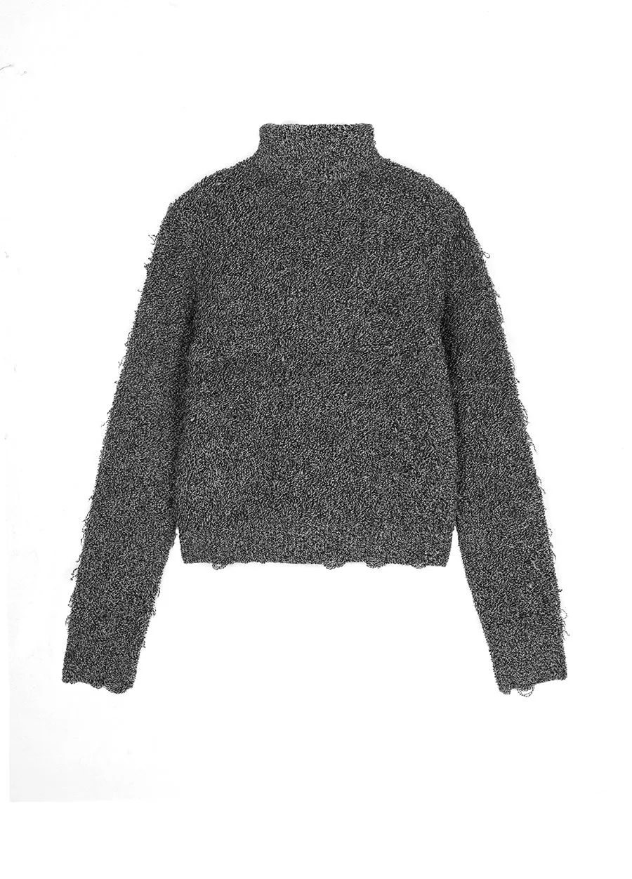 Sweater / JNBY Zip-Up Wool Knitted Cardigan