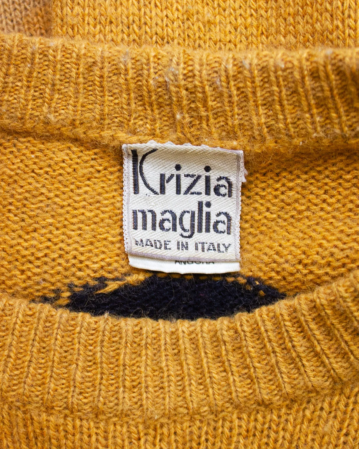 Tan Tiger Wool Sweater