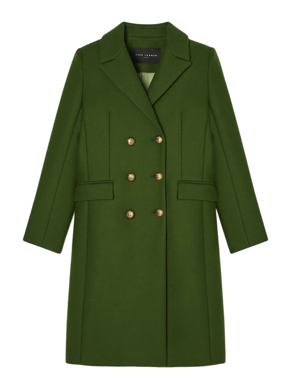 Tara Jarmon Marcy Green Caban Trench Coat